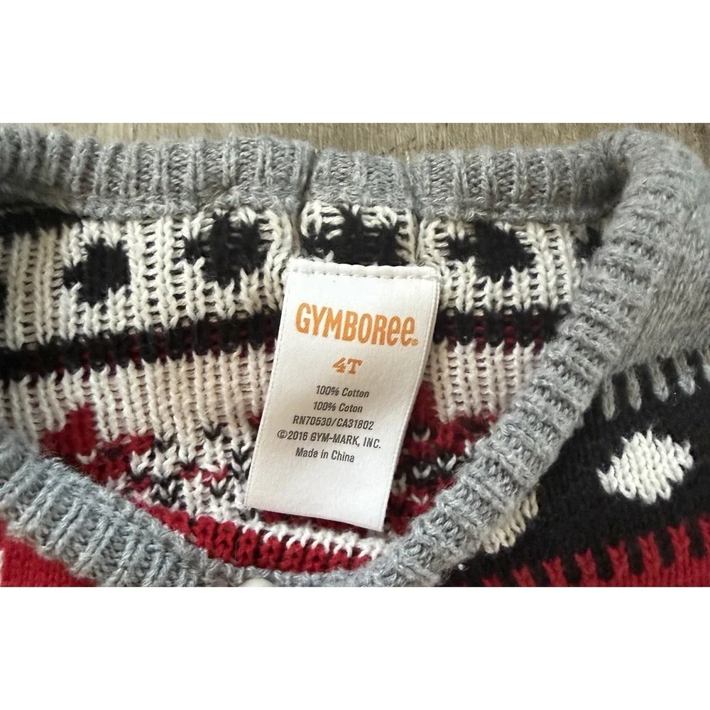 Gymboree Girls Fair Isle Snowflake Sweater Dress 4T Cotton Long Sleeve Holiday